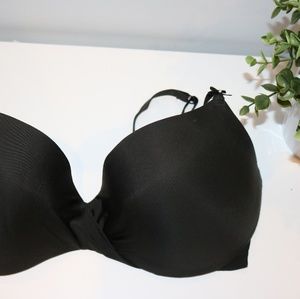 Victoria Secret Black Lined Demi Bra 34DD